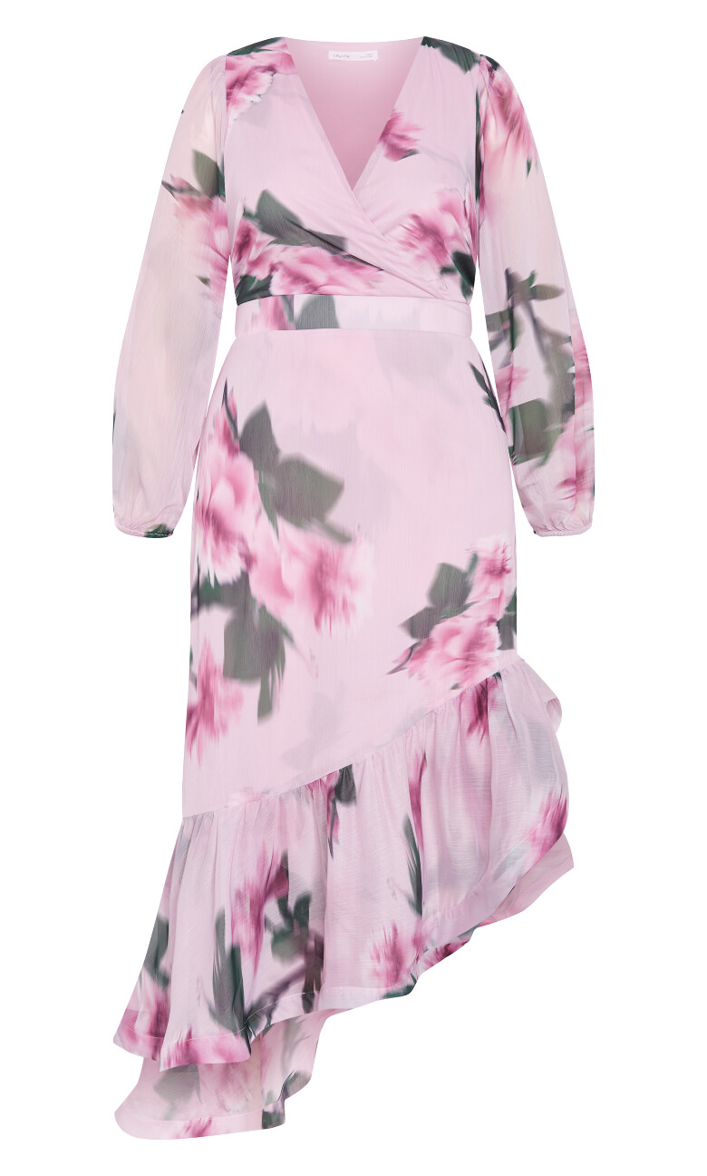 Annalise Print Maxi Dress - soft pink