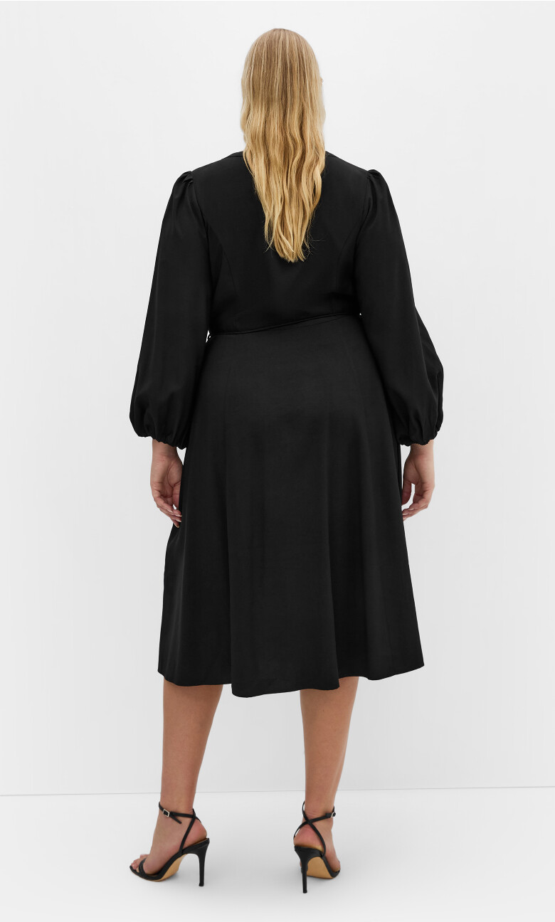 Kristina Midi Dress - black