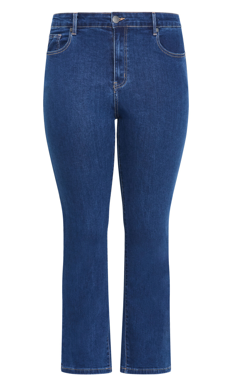 Asha Fit Dena Ankle Grazer Jean - mid wash