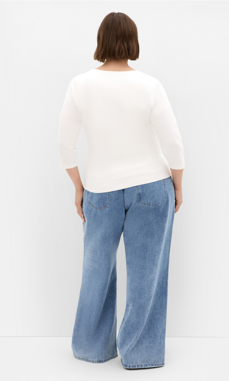 Anny Square Neck Top - ivory