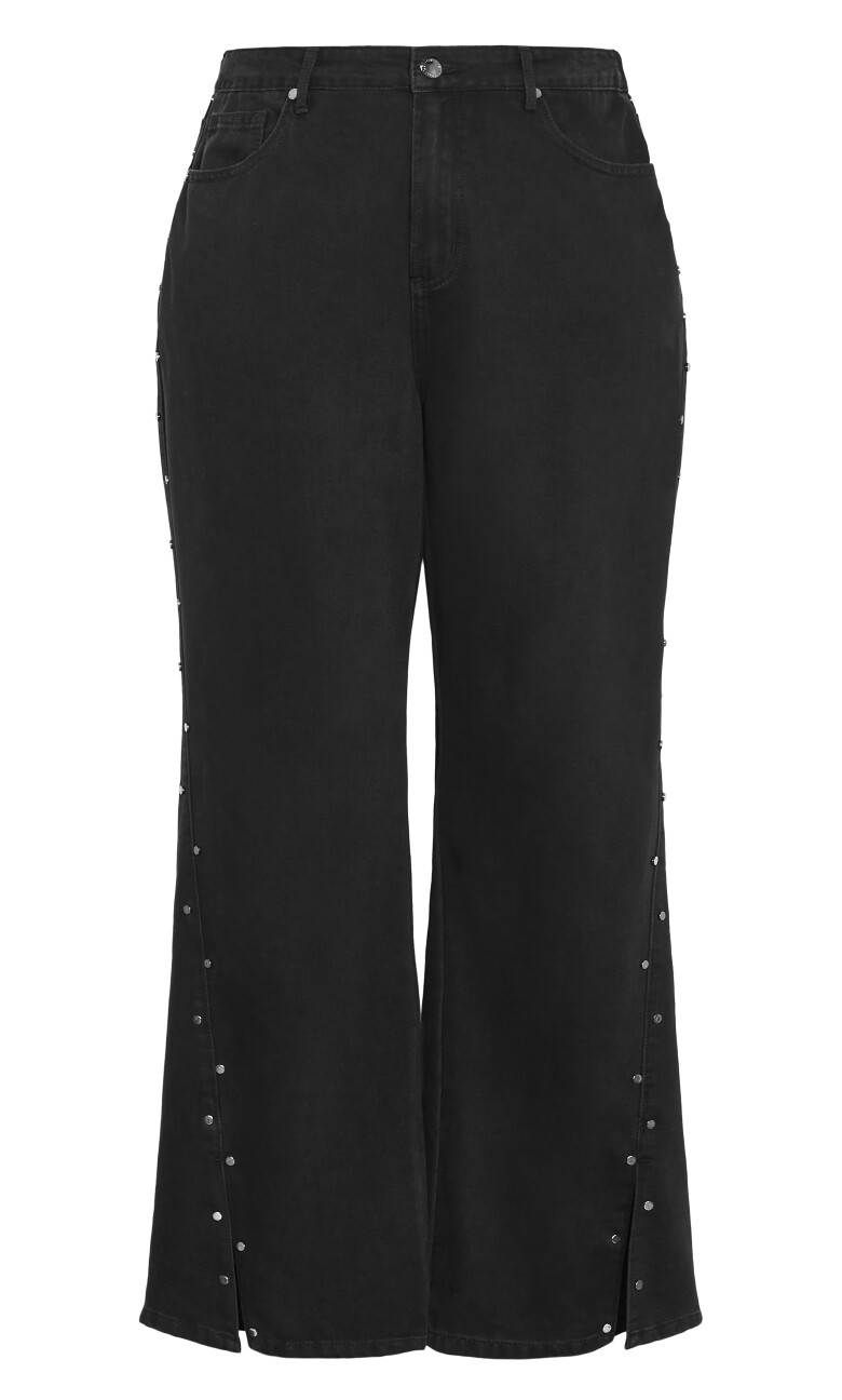 Harley Fit Rivet Straight Leg Jean - black wash