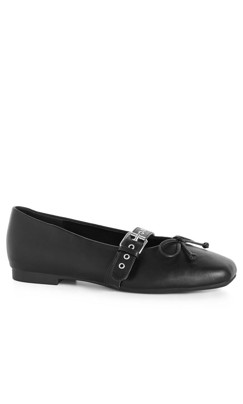 WIDE FIT Leia Ballet Flat - black