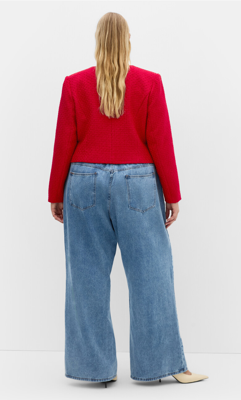 Krystal Boucle Jacket - red