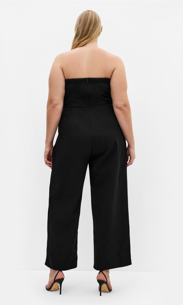 Alexi Strapless Jumpsuit - black