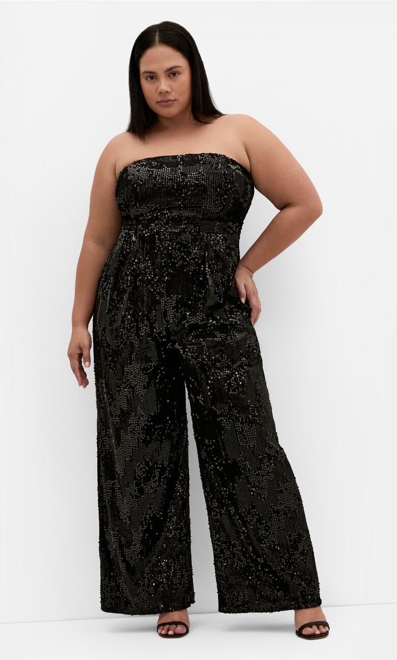 Plus Size Jumpsuit Glimmer - Black