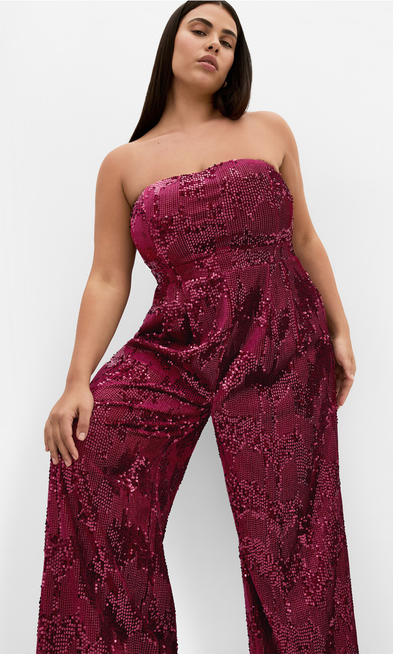Plus Size JUMPSUIT GLIMMER - Ruby