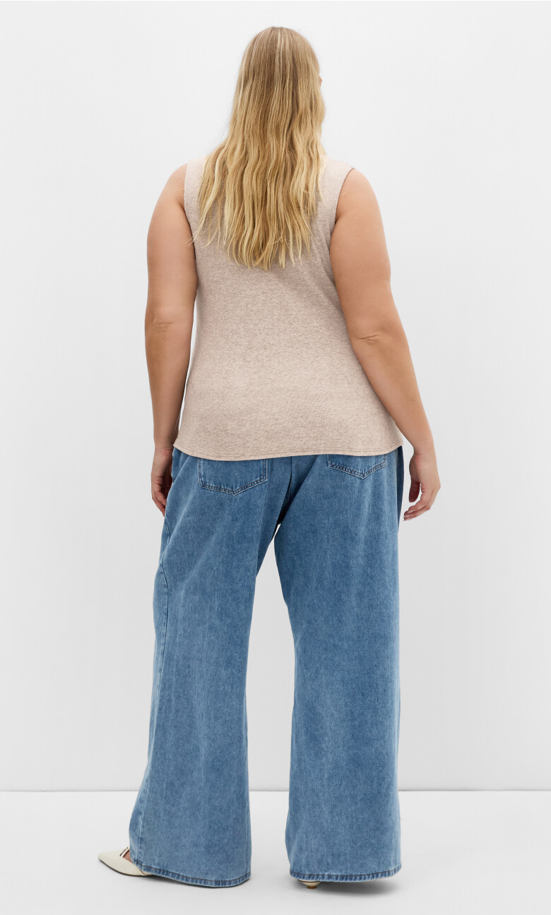 Callie Turtle Neck Top - mushroom