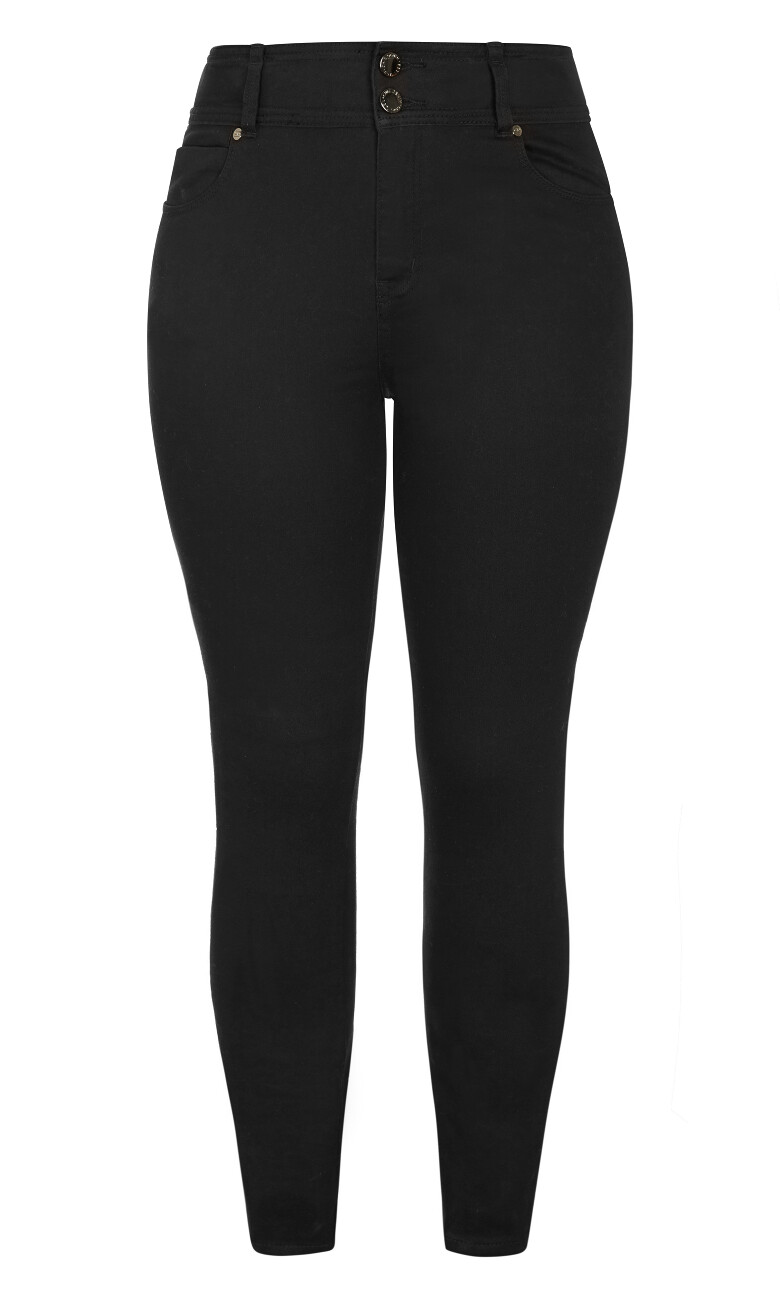 Harley Fit Skinny Petite Jean - black