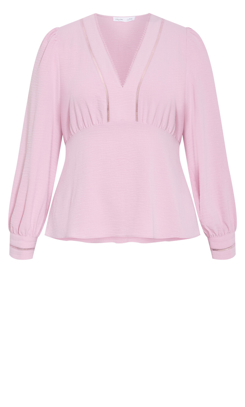 Island Sun Long Sleeve Top - soft pink