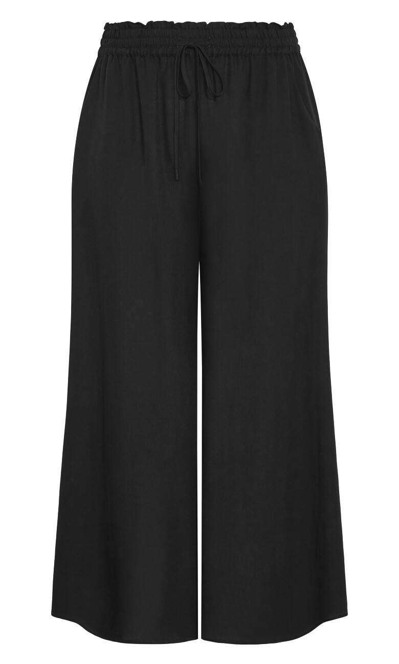 Elly Wide Leg Pant - black