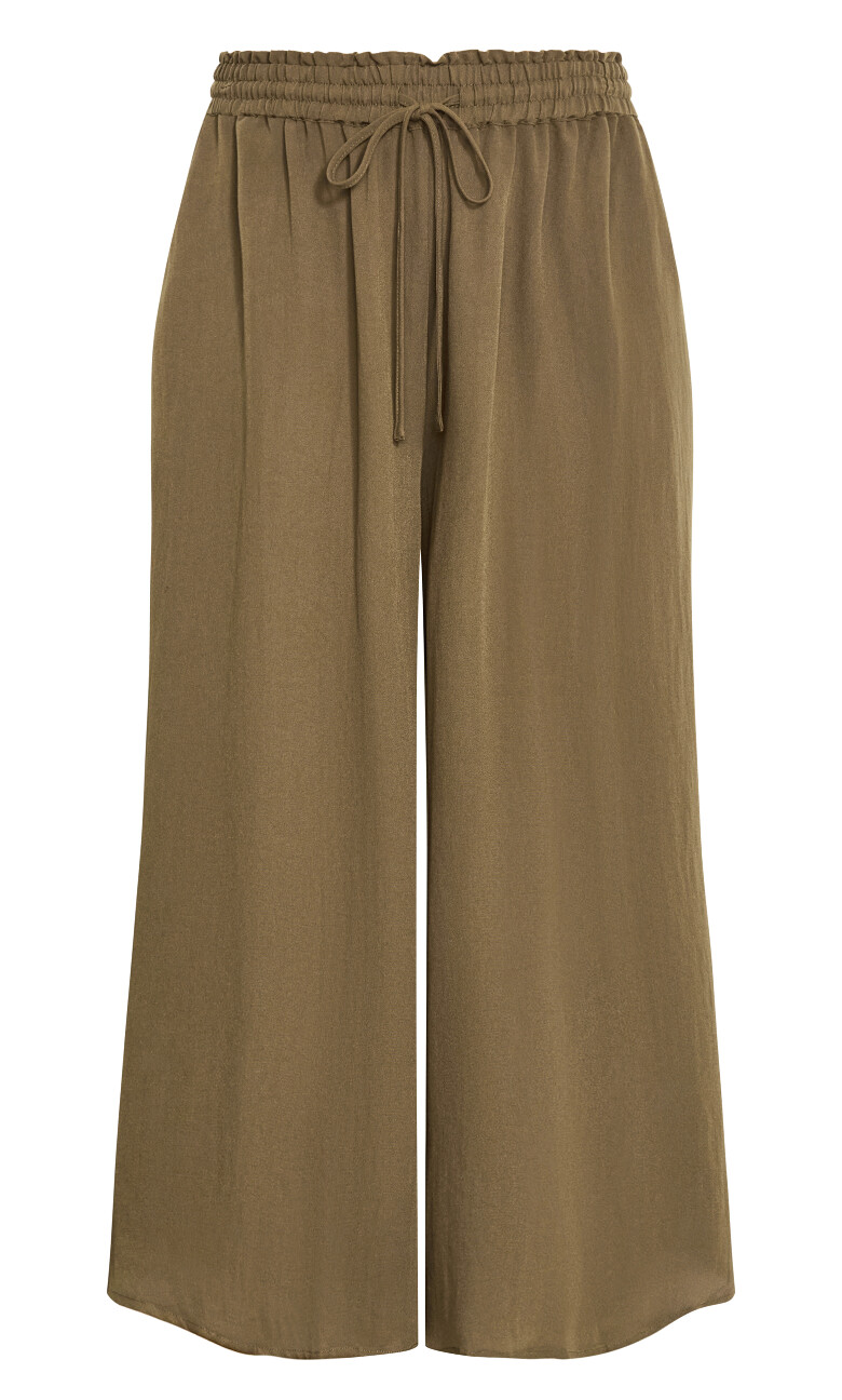 Elly Wide Leg Pant - khaki