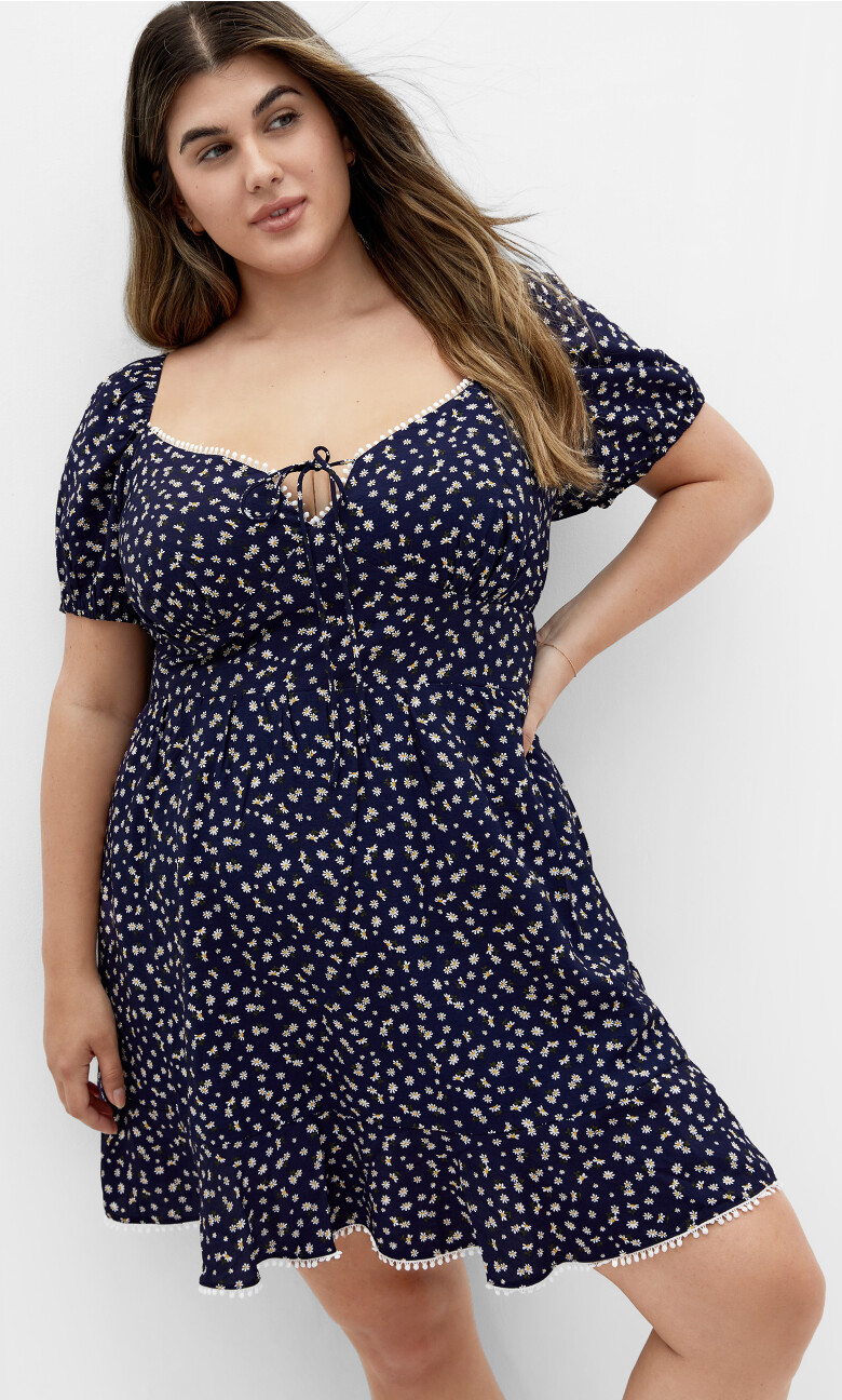 Sky Kiss Mini Dress - navy