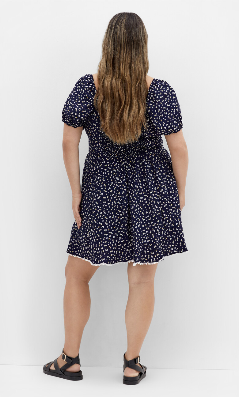 Sky Kiss Mini Dress - navy