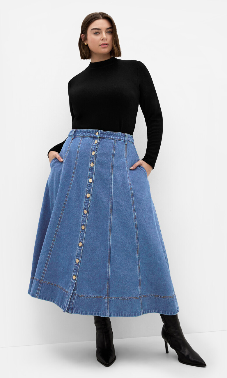 Ariana Denim Skirt - light wash