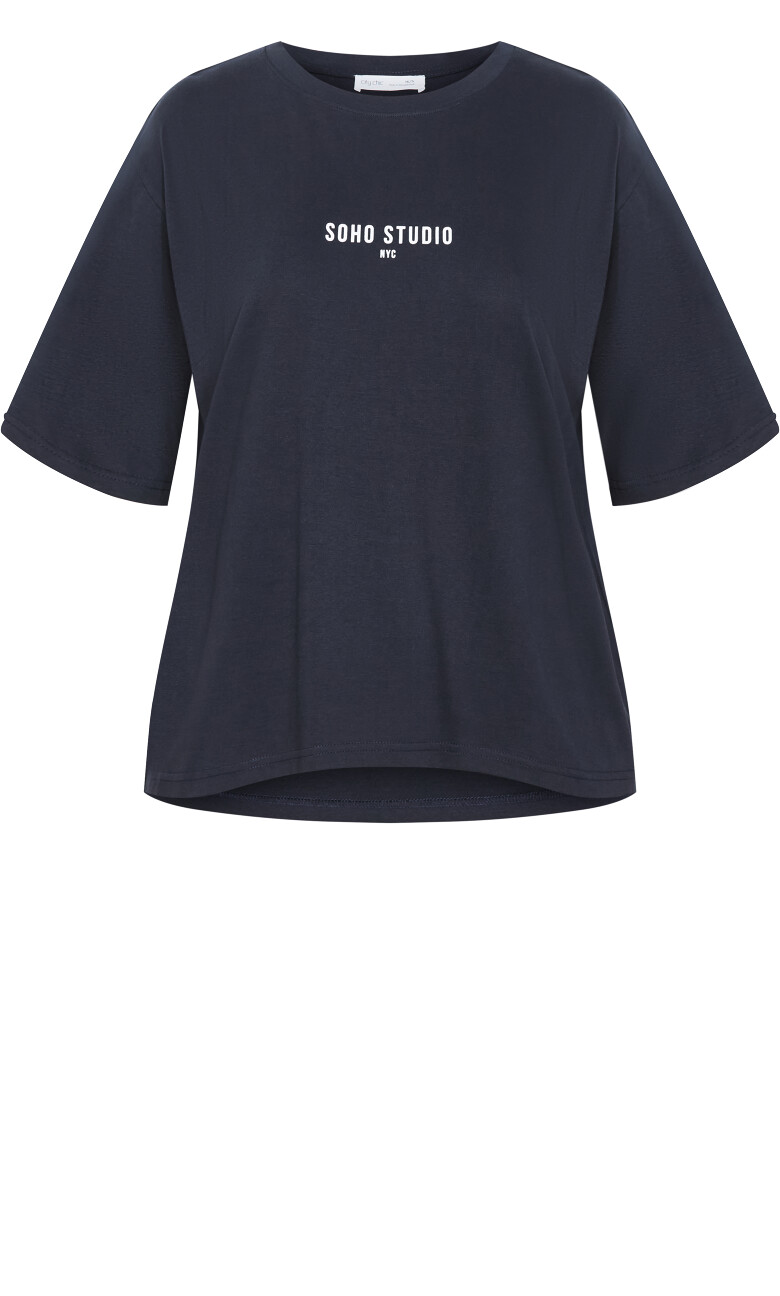 Soho Cotton Tee - navy