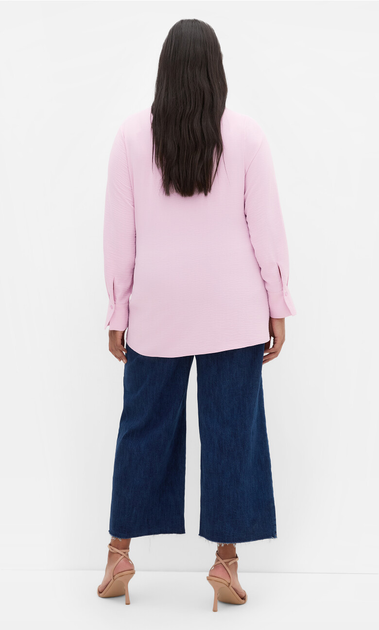 Telia Side Tie Shirt - soft pink