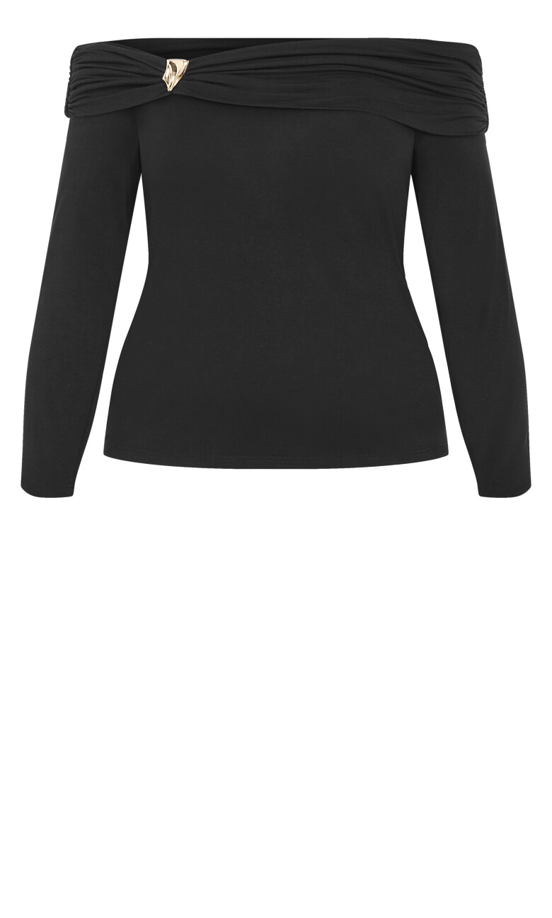 Buckle Detail Top - black