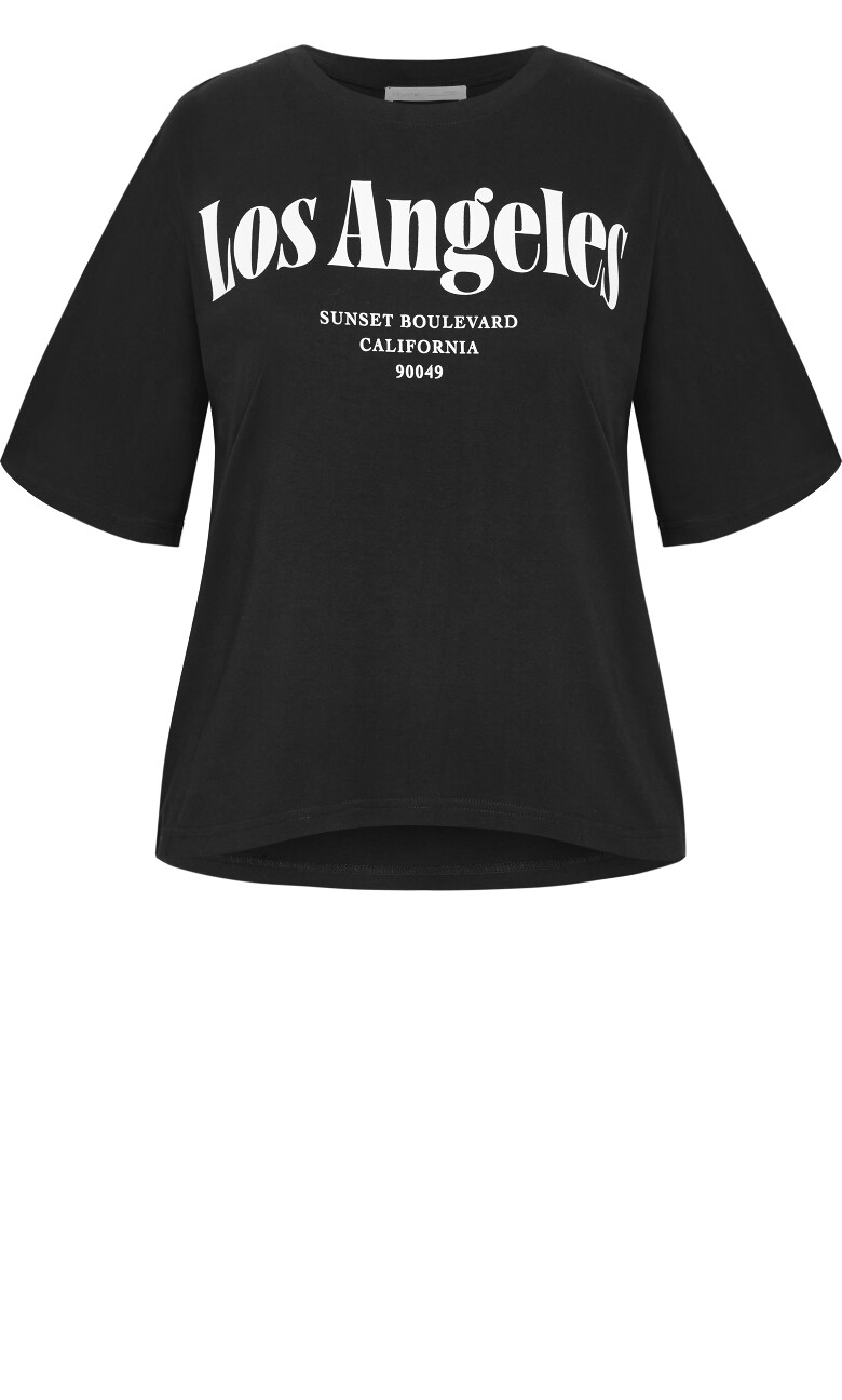 Los Angeles Cotton Tee - black