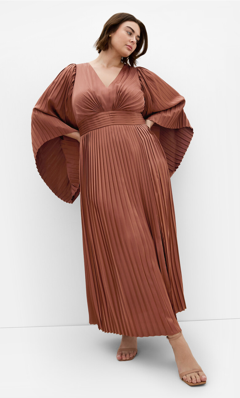 Plus Size MAXI CARMINA - Mocha Mousse