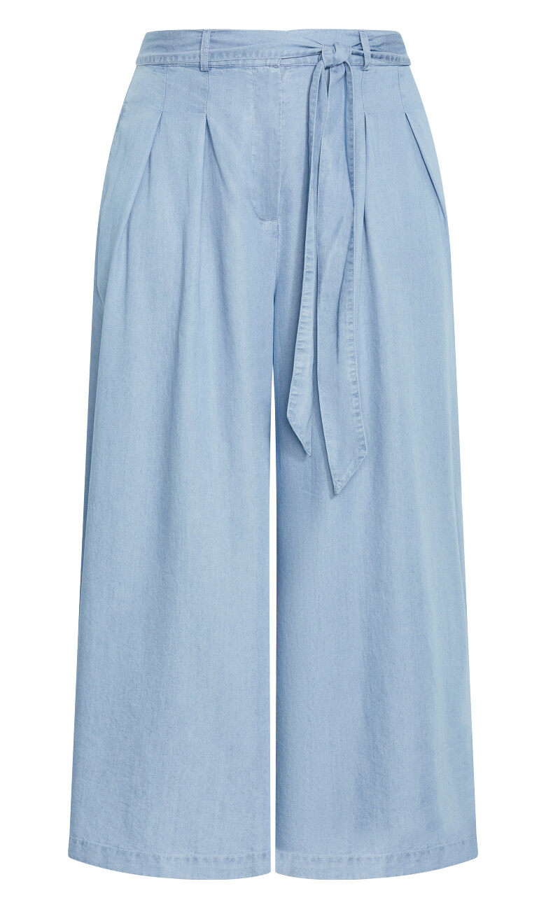 Santorini Wide Leg Pant - light wash