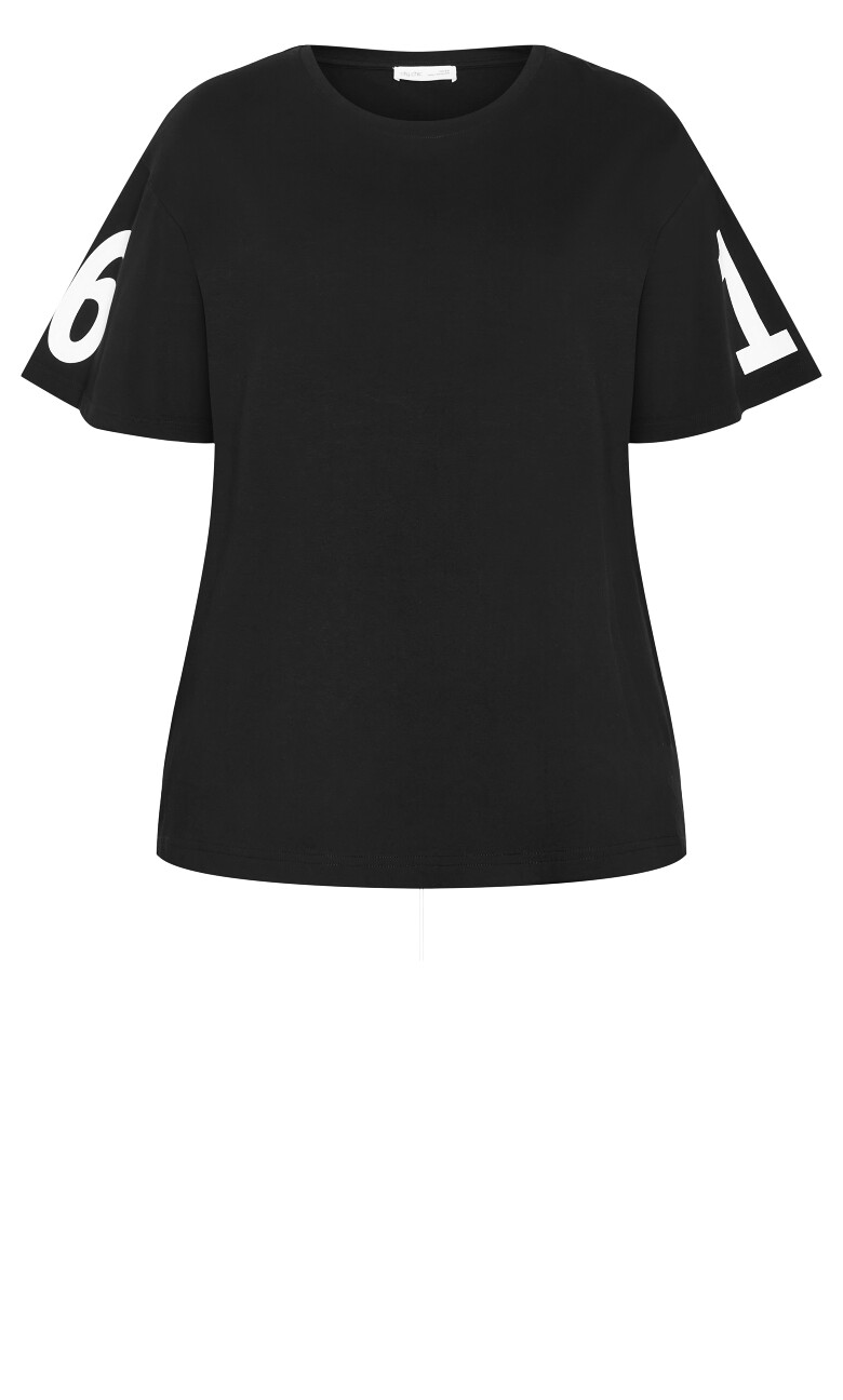 Oversized Brklyn Tee - black