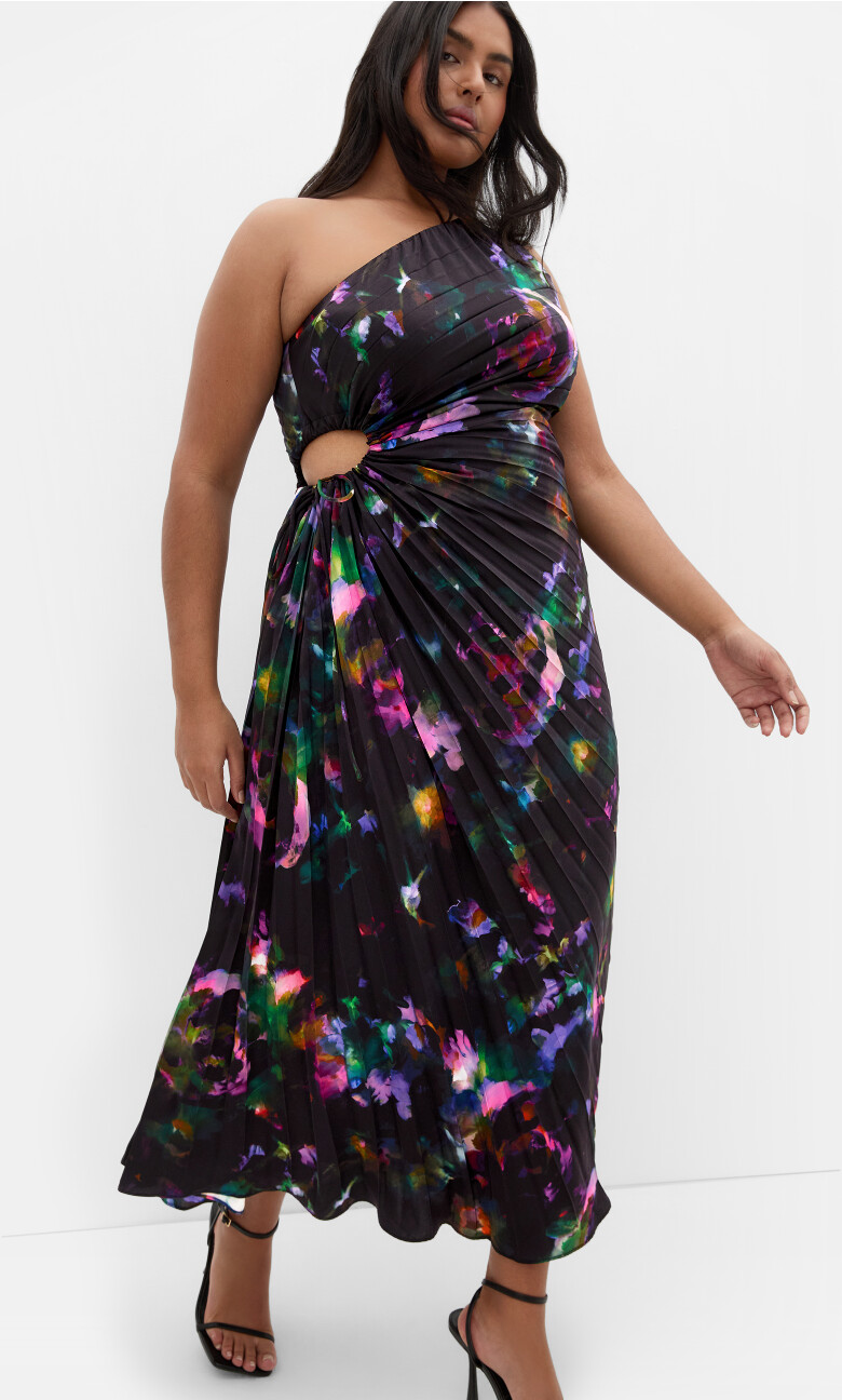 Plus Size MAXI ALIZAH PRT - Colour Run