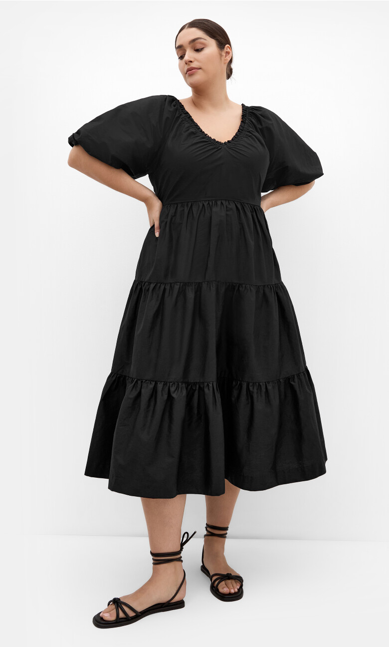 Plus Size DRESS SIMONA - Black