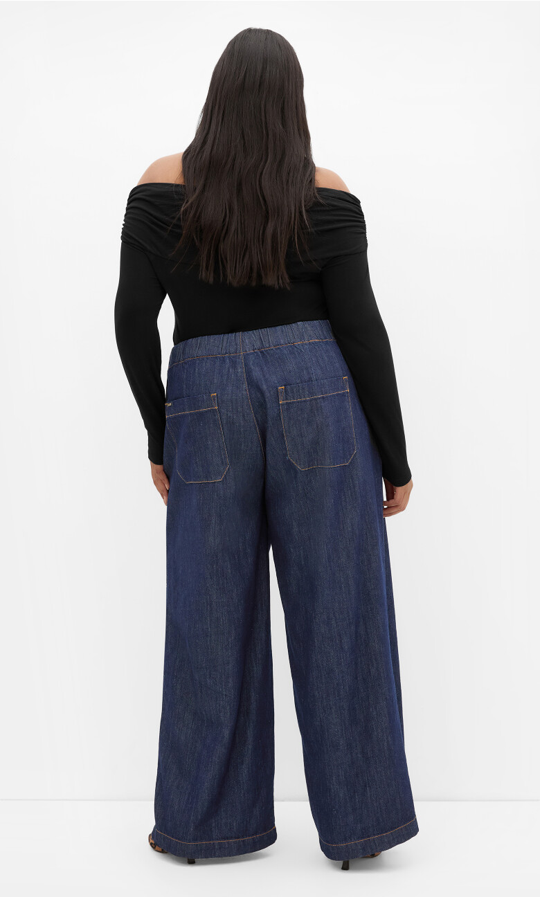 Tia Denim Pant - dark wash