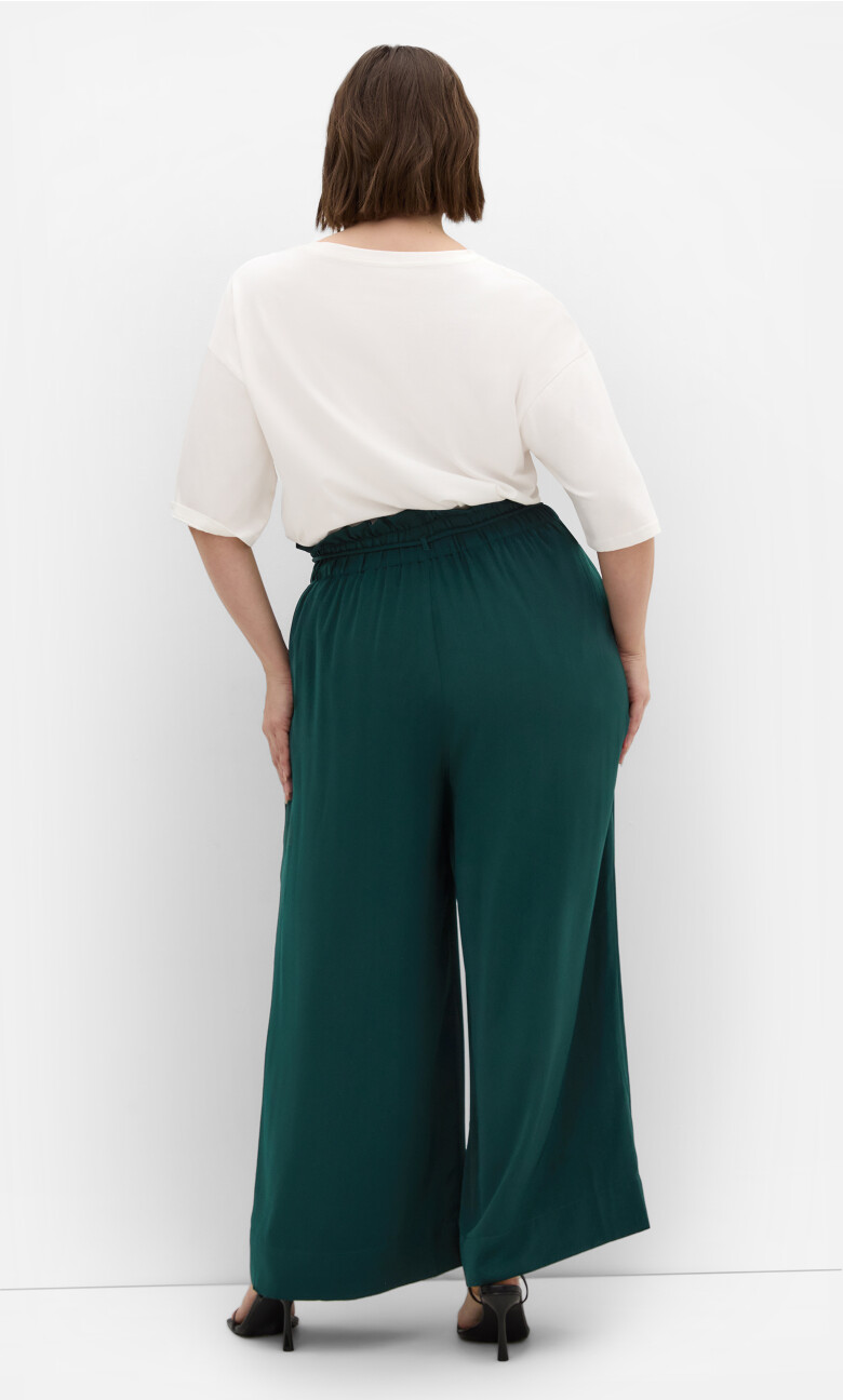 Shania Wide Leg Pant - forest