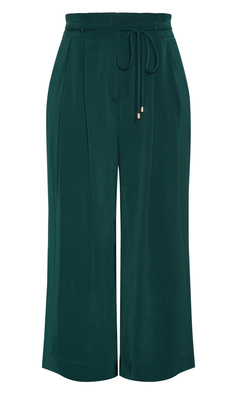 Shania Wide Leg Pant - forest