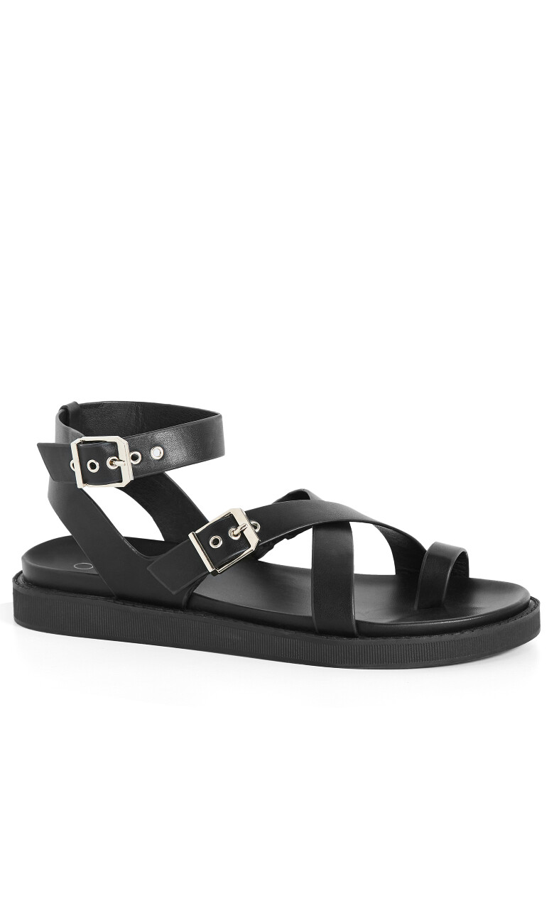 WIDE FIT Ivy Sandal - black