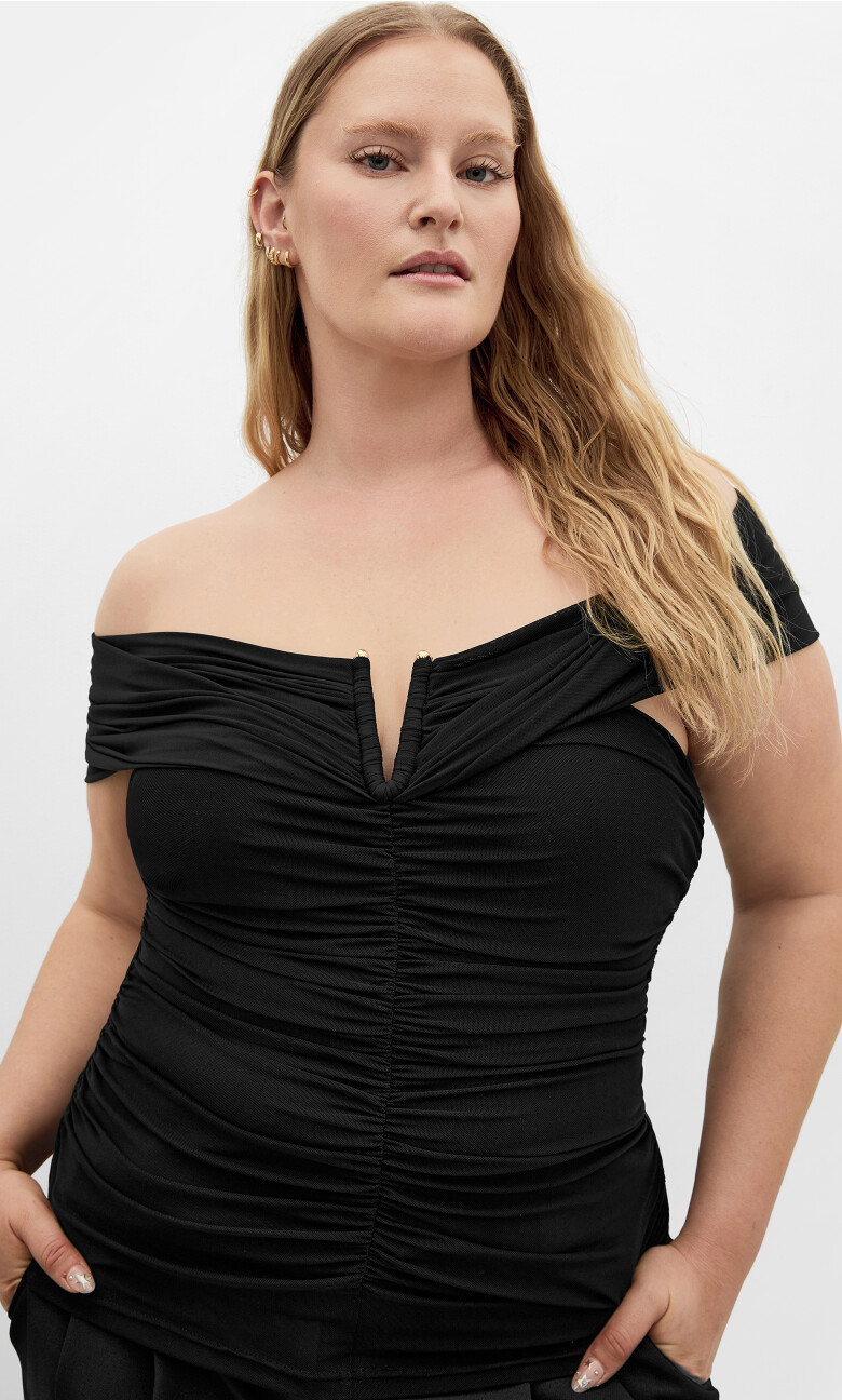 Plus Size TOP ISABELL - Black