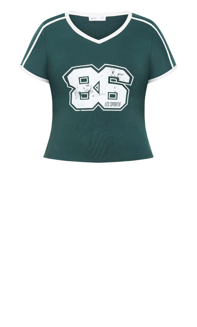 Micro Sport Print Tee - green