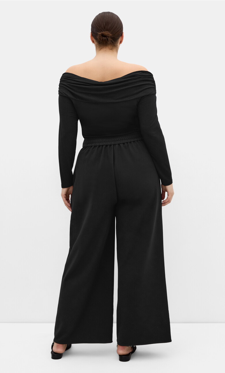 Tori Wide Leg Pant - black