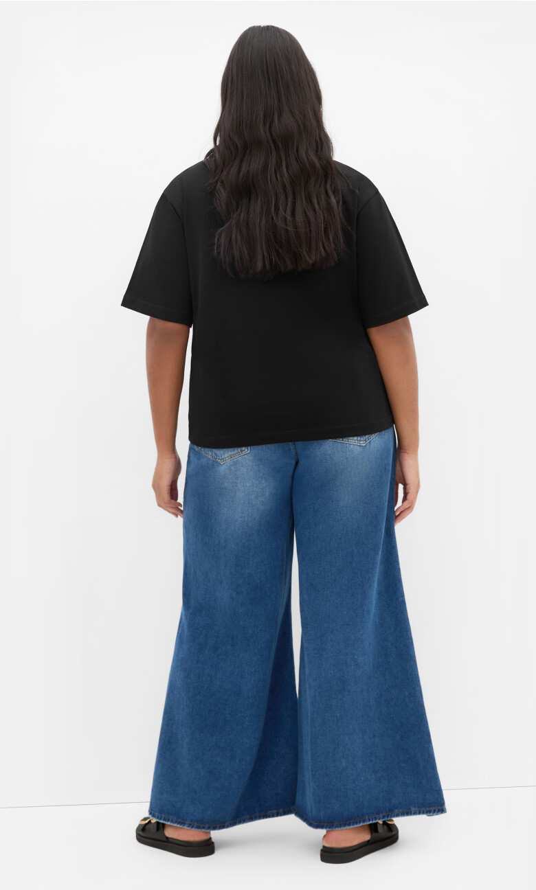 Tahlia Knit Tee - black