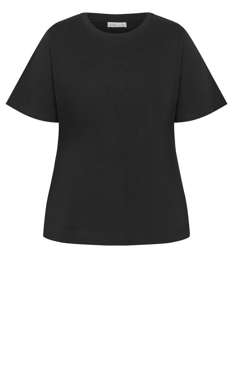 Tahlia Knit Tee - black