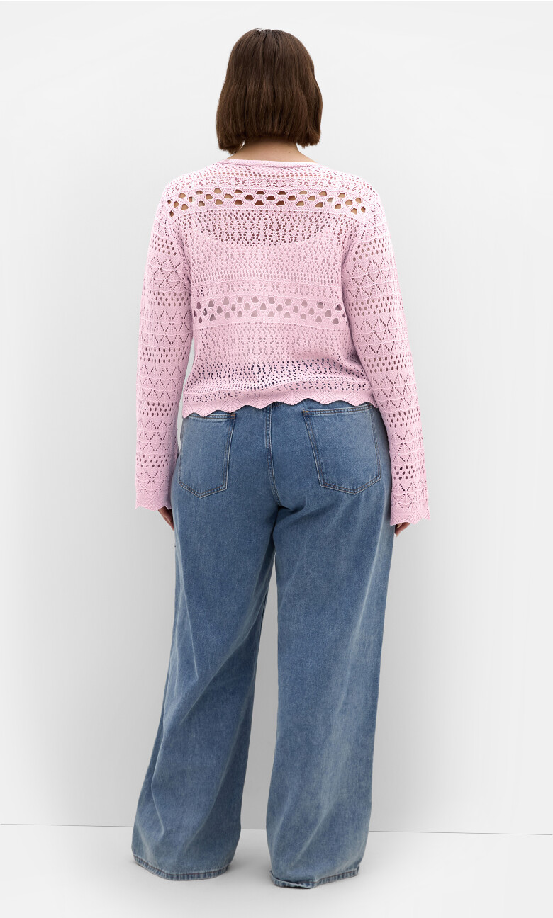 Crochet Love Top - blush
