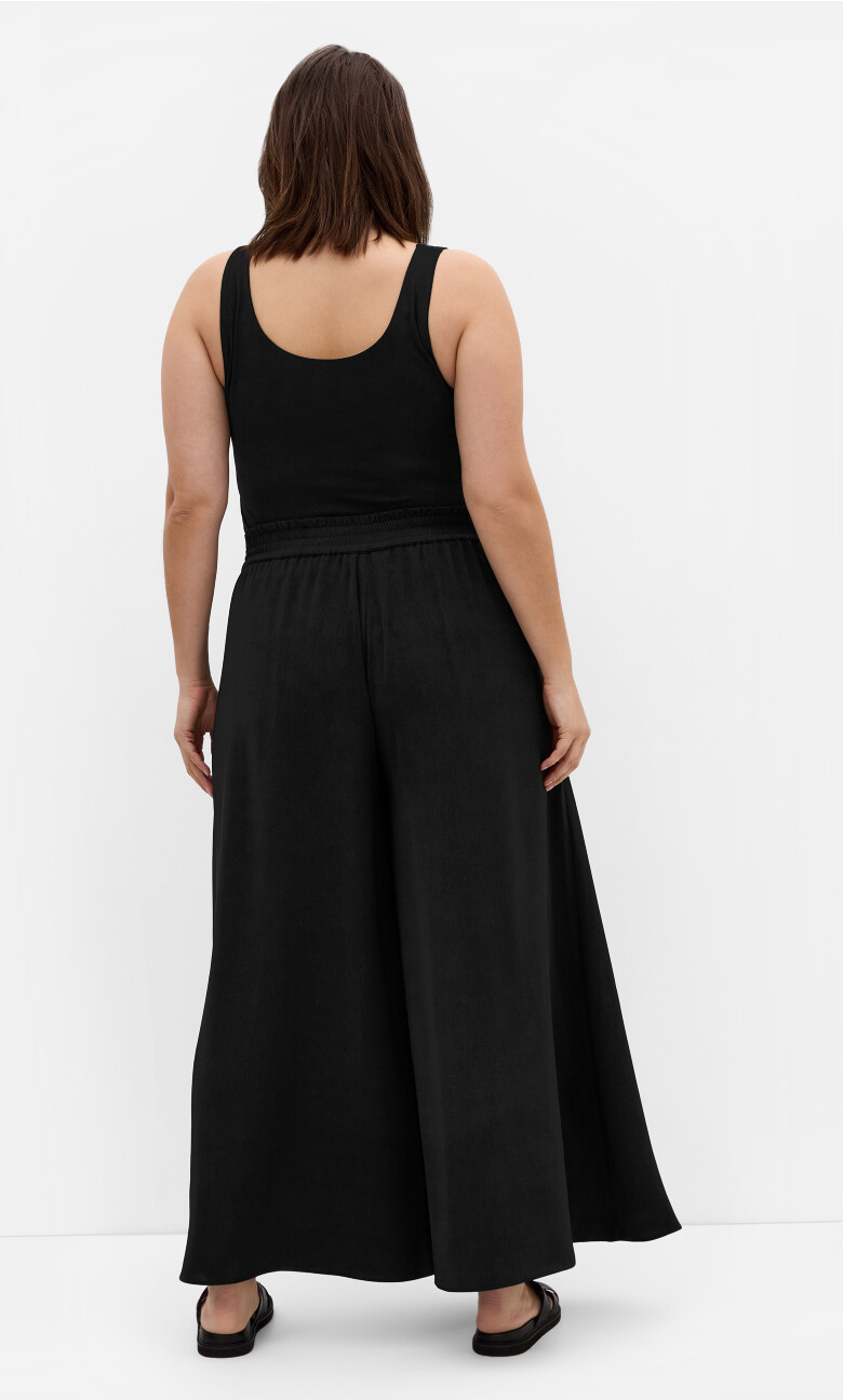 Eliah Wide Leg Pant - black