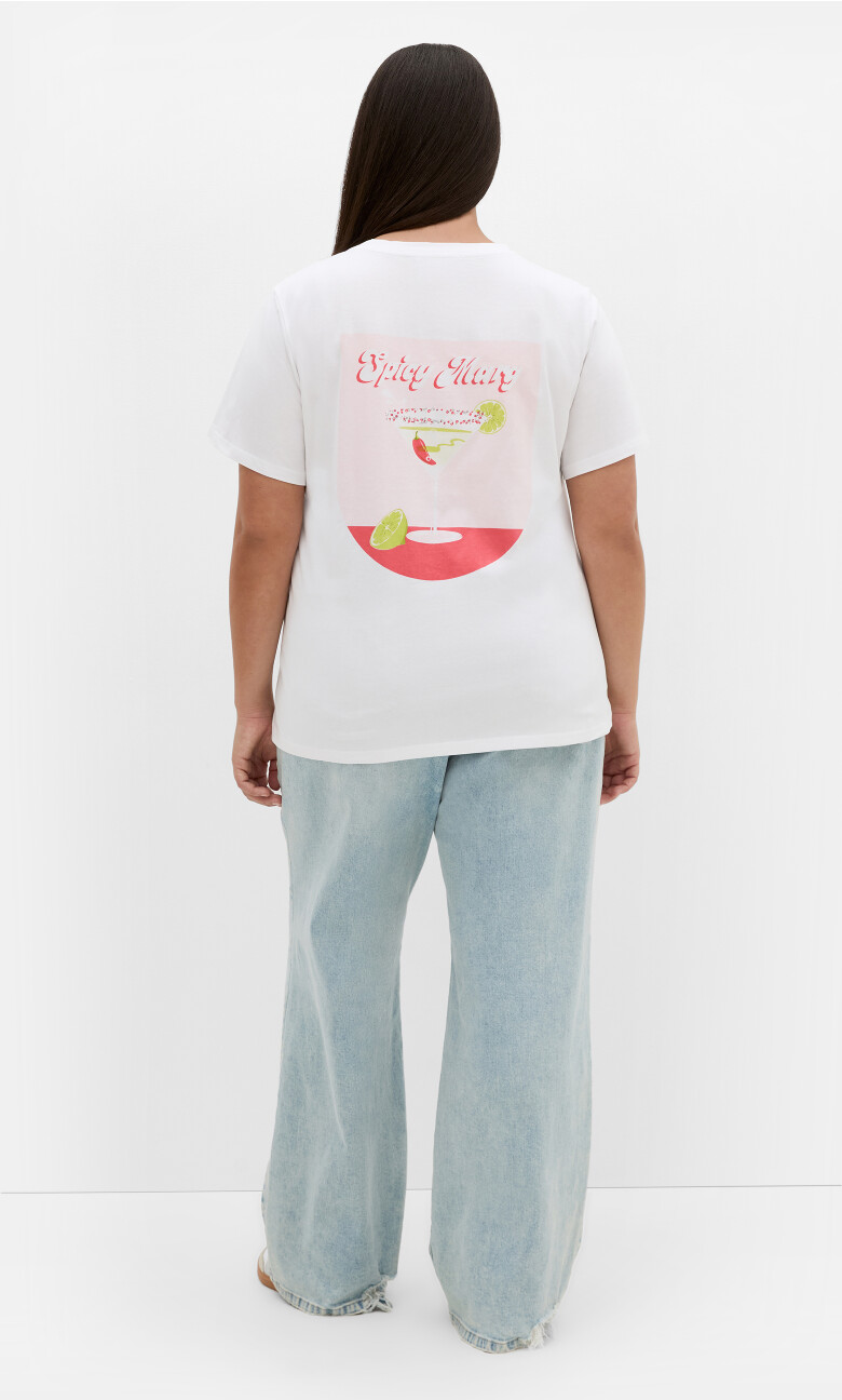 Bianca Martini Cotton Tee - white