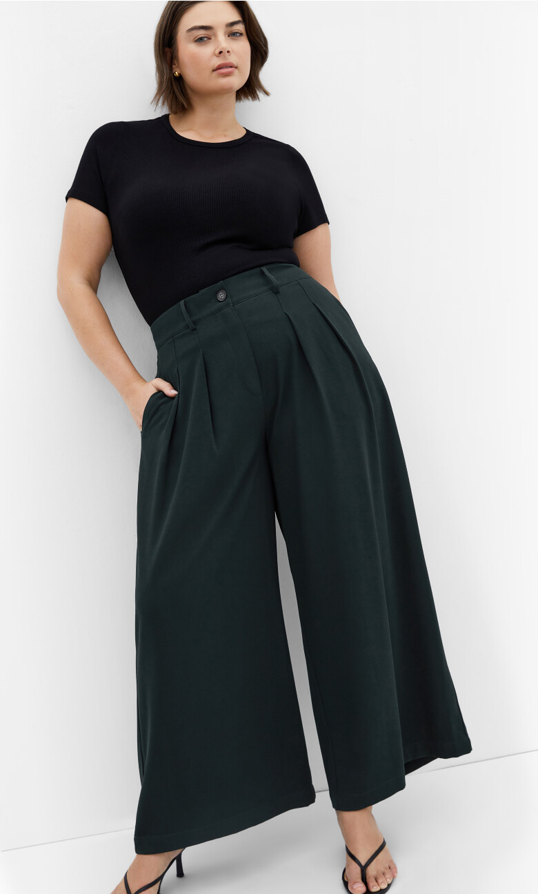 Plus Size Pant Abbie - Deep emerald