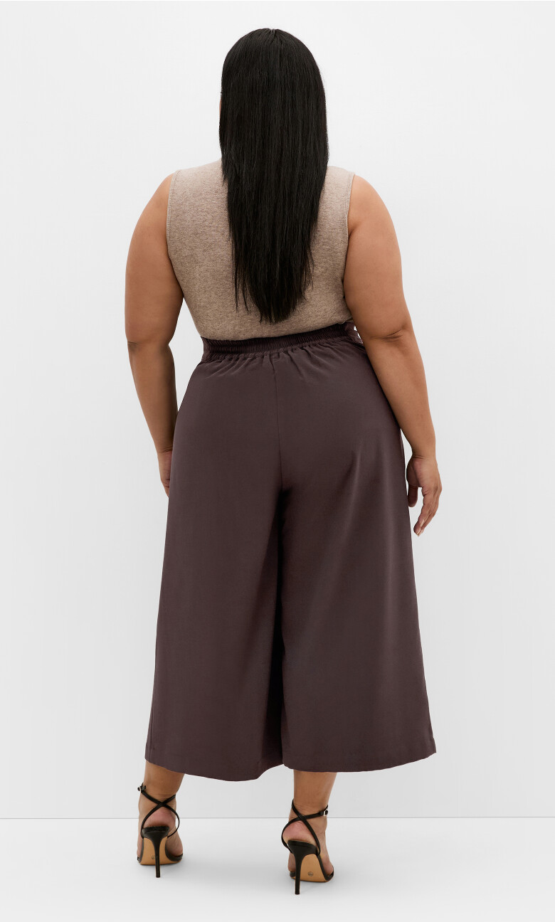 Abbie Crop Pant - chocolate