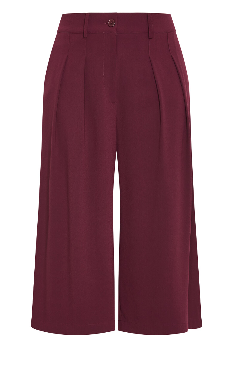 Abbie Crop Pant - dark cherry
