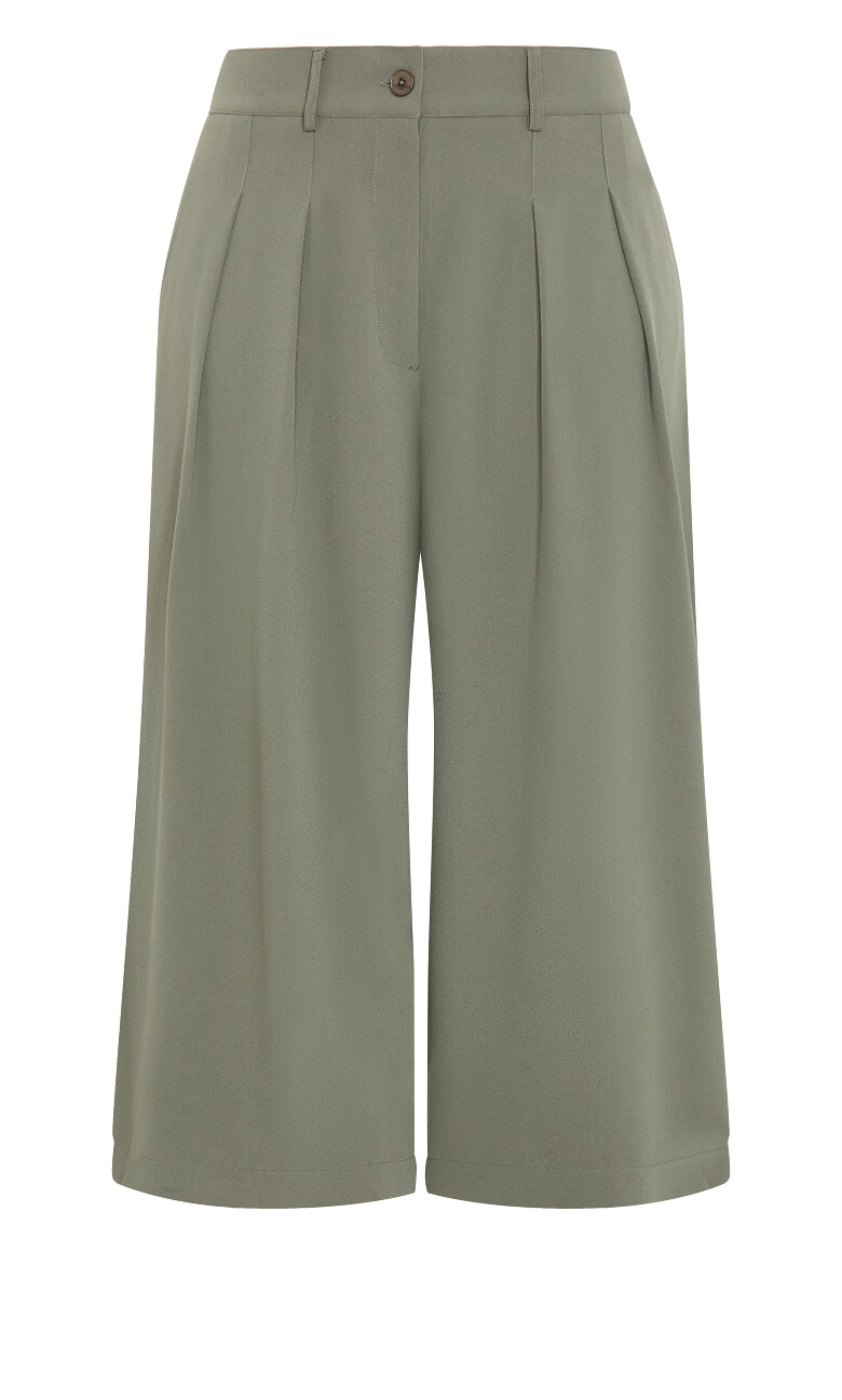 Abbie Crop Pant - dark sage