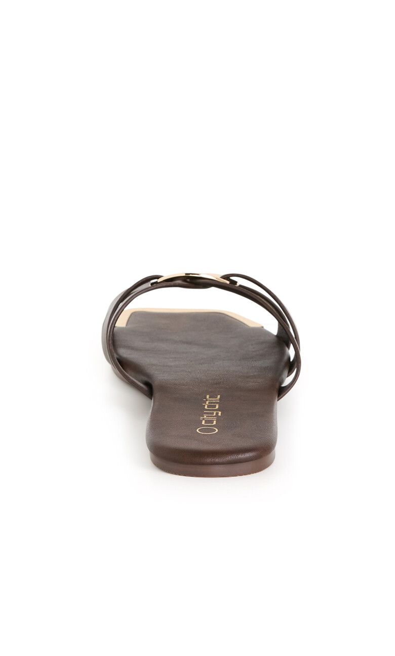WIDE FIT Jacey Slide - chocolate