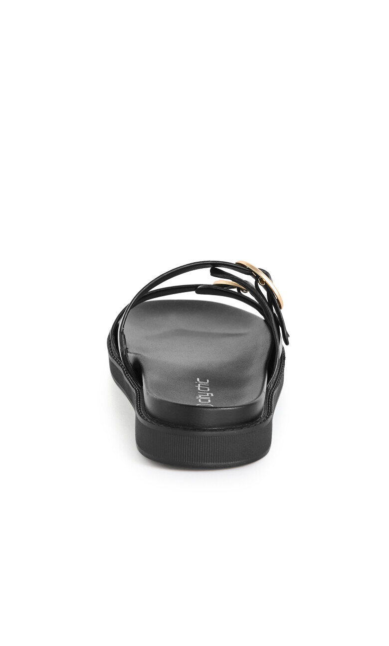 WIDE FIT Casey Slide - black