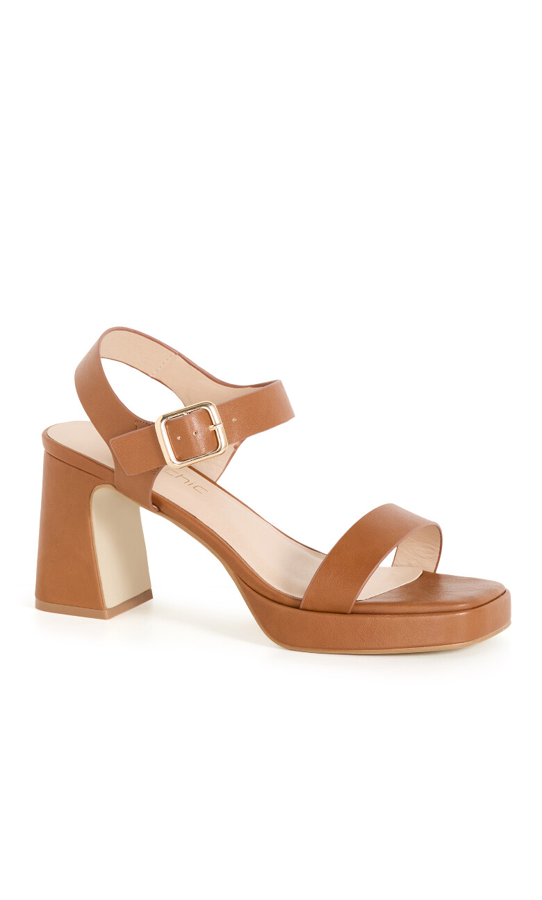 WIDE FIT Hadlee Platform - tan