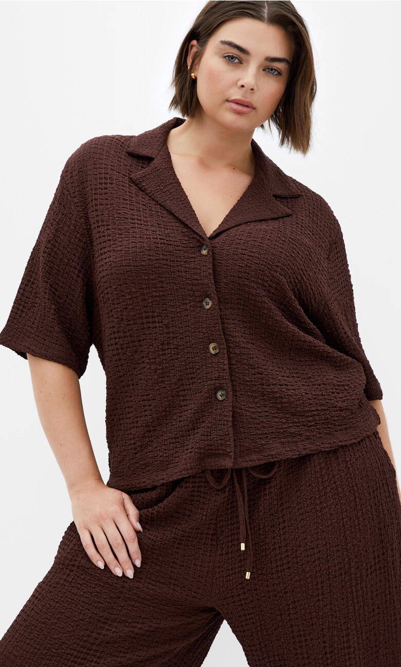 Zoie Shirt - chocolate
