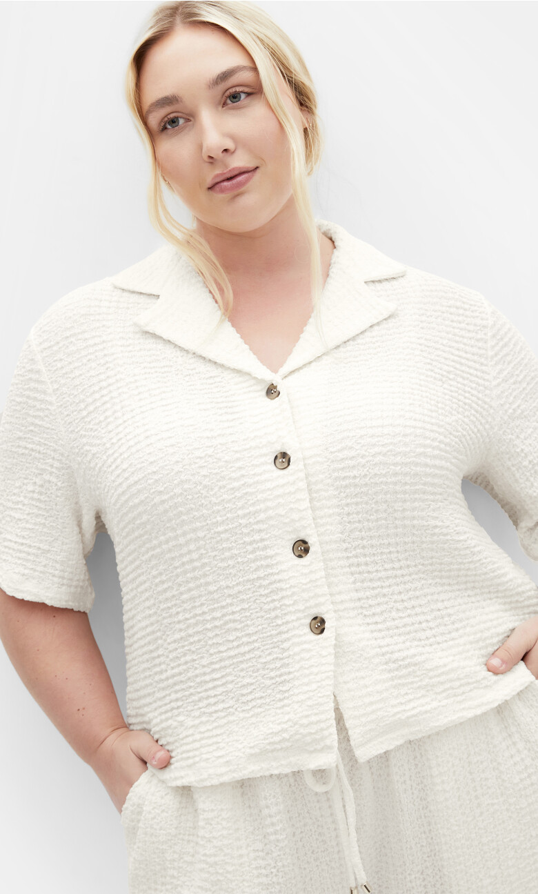 Plus Size SHIRT ZOIE - CREAM