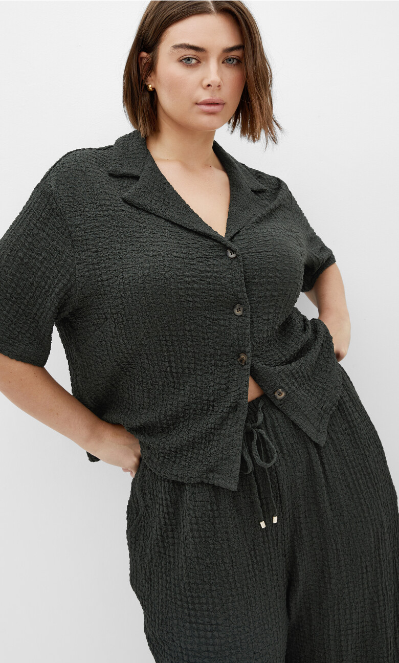 Plus Size SHIRT ZOIE - MILITARY
