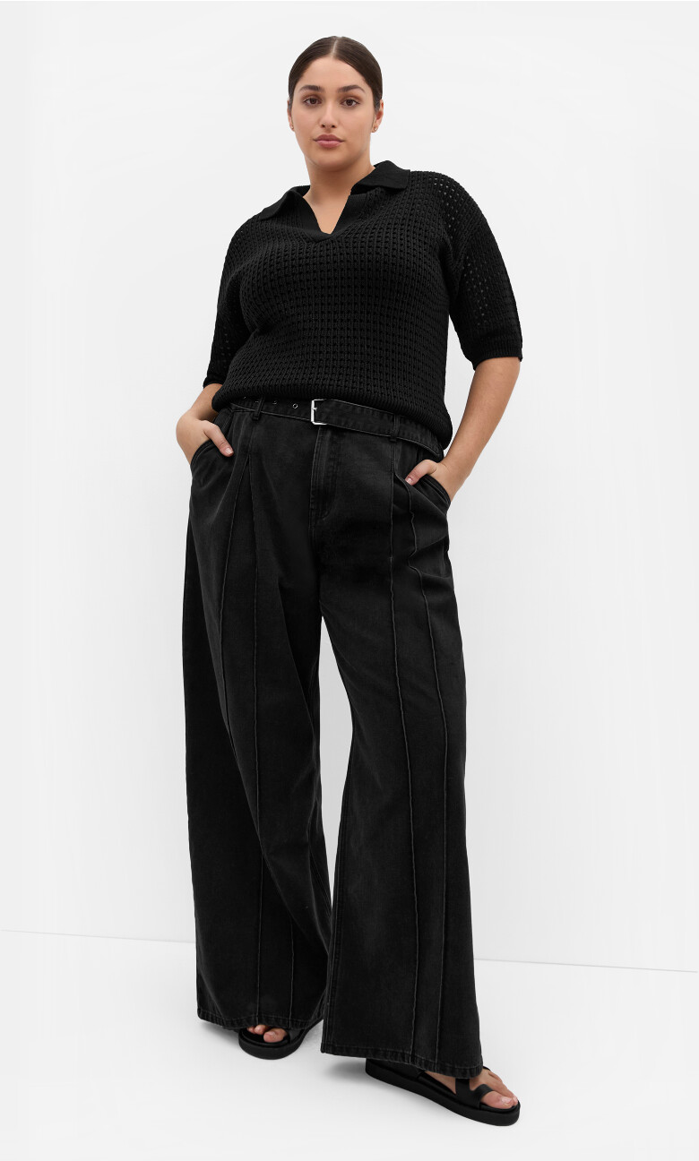 Plus Size TOP ZAHRA - Black